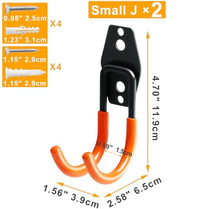 Heavy Duty Garage Hooks for Hanging (2.5 Inch)