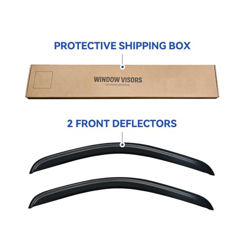 Window Visors Rain Guards for 2007 (2007-2013 Silverado/Sierra 1500 Regular Cab)
