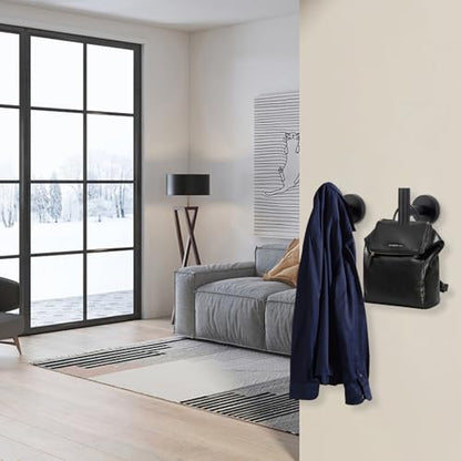 Bath Towel Hooks (Matte Black / 3 Pack)