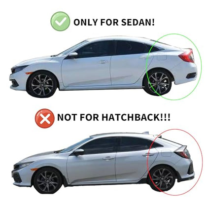 Window Visors Rain Guards for 2022 2023 2024 2025 2026 Honda Civic Sedan (2022-2026 Honda Civic Sedan)