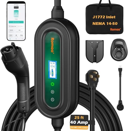 Level 2 EV Charger 40 Amp Portable J1772 Charger (40)