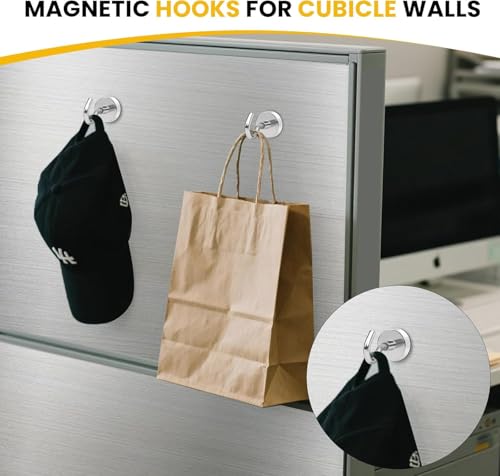 Magnetic Hooks 12pcs 50lbs Cruise Essentials 2026 Magnet Hook (Silver / 0.78in)