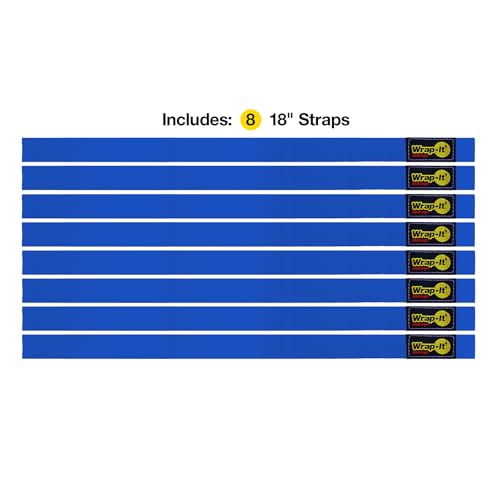 Quick Straps by Wrap (Blue / 18" (8 Pack))