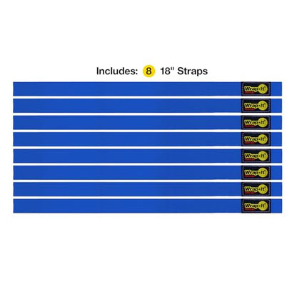 Quick Straps by Wrap (Blue / 18" (8 Pack))