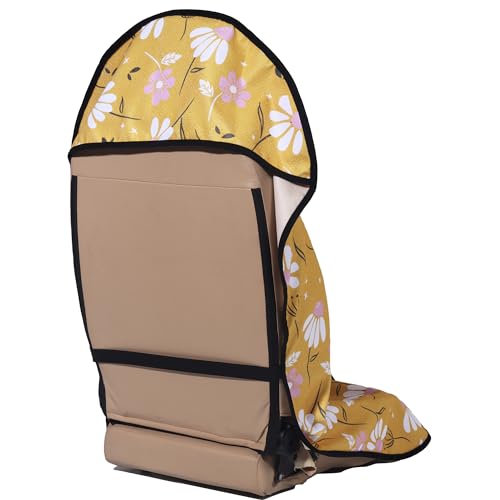 Car Seat Cover Protector Front Seats (2Pcs Front Seat Towel / Chamomile and Yellow)