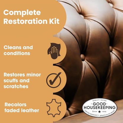 Leather Complete Restoration Kit (Red / Complete Kit)