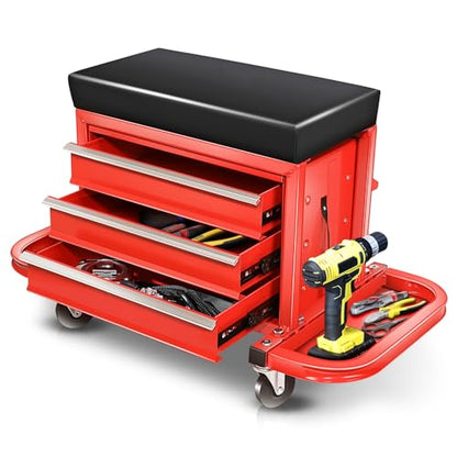 Mechanic Rolling Seat (Red)