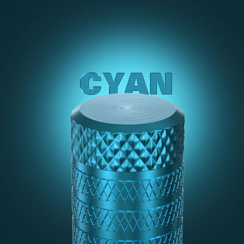 Tire Valve Stem Caps (Cyan)