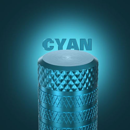 Tire Valve Stem Caps (Cyan)