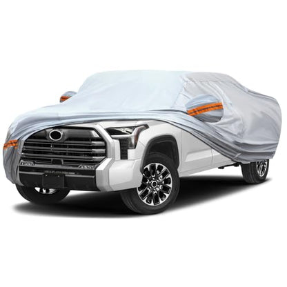 Car Cover Fit for 230" (Orange reflective strip / 10/ P-XL For Pickup-Length ( 230"-260" ))