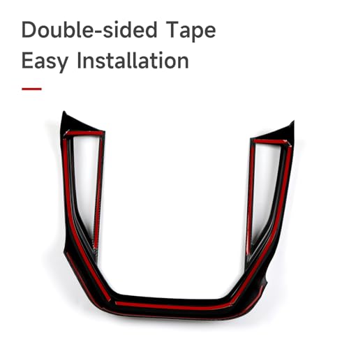 Car Center Console Navigation Panel Sticker ABS Carbon Fiber Decal Interior Trim Only for Subaru Forester 2025 2026 Accessories (Center Console Navigation Decal)