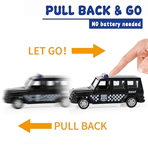 Die Cast Metal Toy Cars Open Doors (Police car)