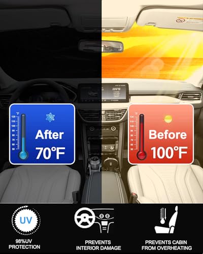 Foldable Front Windshield Sunshade fit for Ford Escape 2020 (For Ford Escape 20-26)