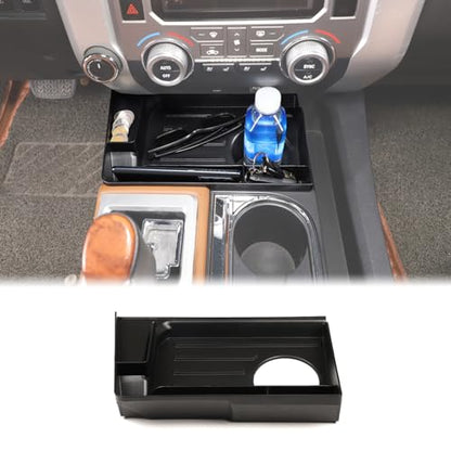 Central Control Storage Box Compatible with Toyota Tundra 2014 (Central Control Cup Holder Storage Box)