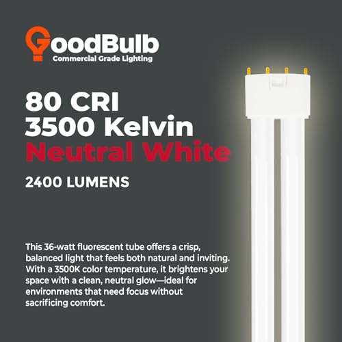 PLL36 835 36W 16.5" Twin Tube Compact Fluorescent Light Bulb 4 (3500k / 10 Count (Pack of 1))