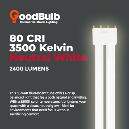 PLL36 835 36W 16.5" Twin Tube Compact Fluorescent Light Bulb 4 (3500k / 10 Count (Pack of 1))