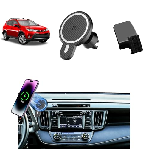 Magnetic Charger Car Phone Holder for Toyota RAV4 2013 (RAV4 2013-2018 / Magsafe+ Wireless Charger)