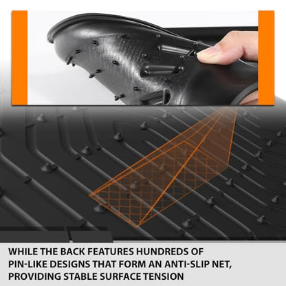 TPE Floor Mats Fit 2021 (2021-2025|Fit Chevy Tahoe & GMC Yukon|3PCS)