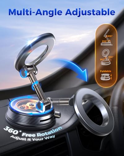 Magnetic Car Phone Holder (Black)