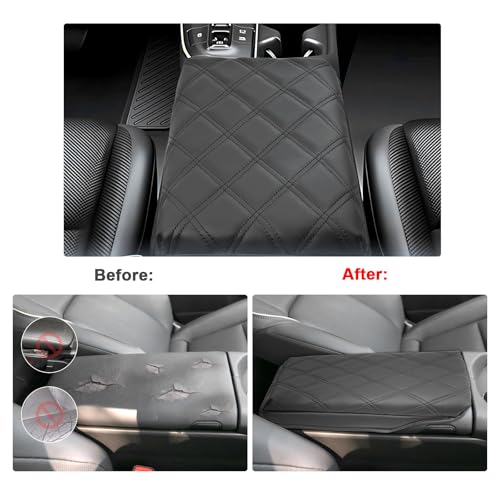 for 2023 2025 2026 Toyota Crown Signia Armrest Cover Pad (23-25 26 Crown Pad Black Line)
