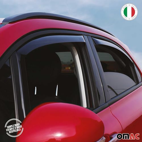 Window Visor Vent Rain Deflector for Hyundai Tucson 2016 (Tucson 2016-2021 / Wind Deflector / In-Channel)
