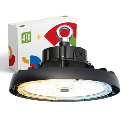 150W LED High Bay UFO Lighting (Black)