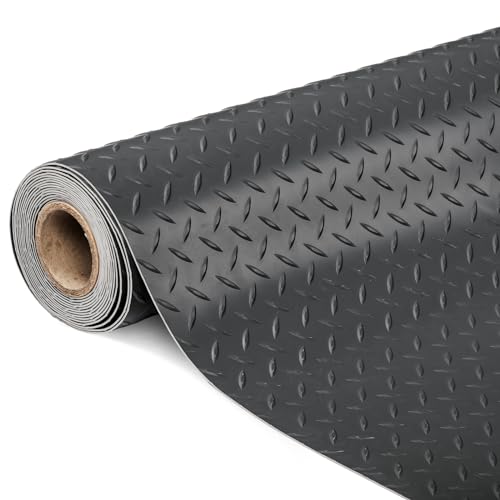 7.5 x 17 FT Garage Floor Mat (7.5'x17' / Black)