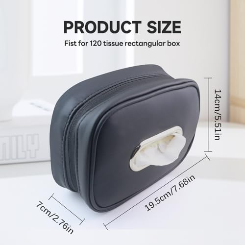 Car Tissue Holder (Black)