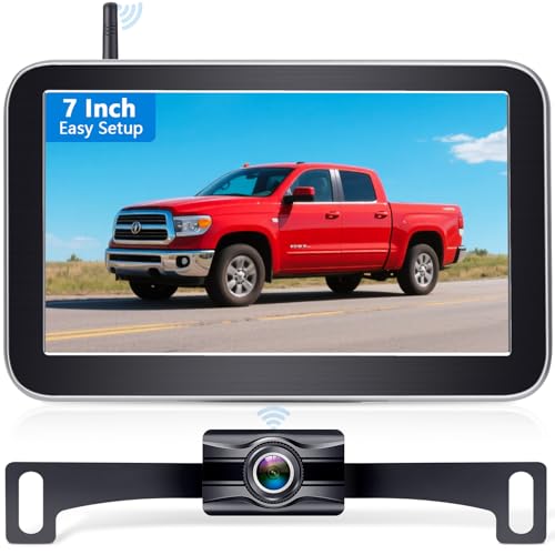 Wireless Backup Camera for Truck (7 Inch Monitor)