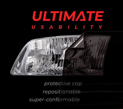 Ultimate Headlight Taillight Tint Vinyl Wrap (16" x 10ft / Dark Smoke)