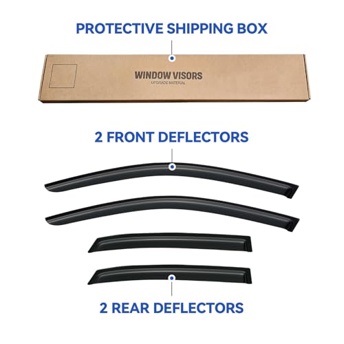 Window Visors Rain Guards for 2002 (2002-2008 Audi A4/S4)