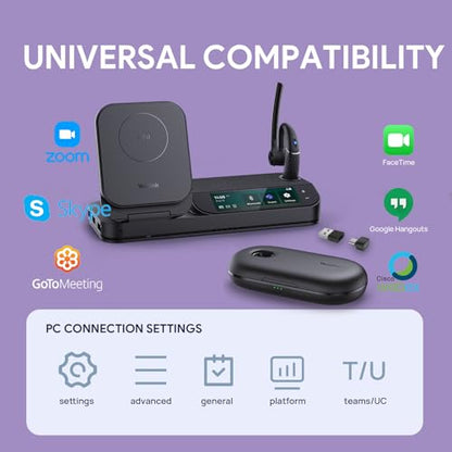 BH71 Workstation Pro Bluetooth Headset for Office Phone (Black / BH71 Workstation Pro)