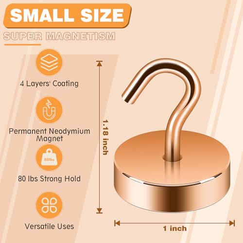 Magnetic Hooks Steel Tube Design for Cruise (Bronze / 80lb Magnetic Hooks)