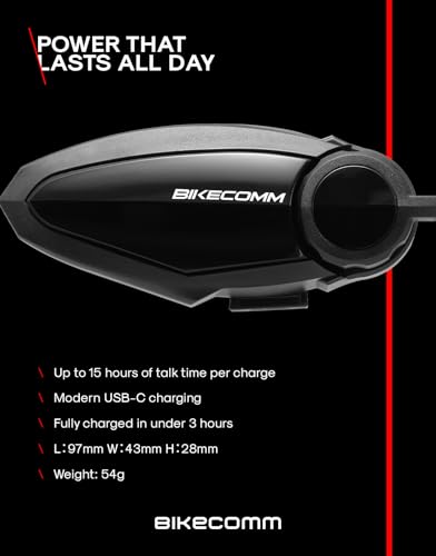 BK S2 Motorcycle Bluetooth Headset Intercom (Single Pack / Carbon)