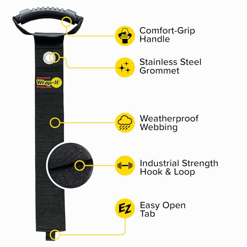 Easy Carry Wrap (36" (2 Pack) with Grommet / Black)