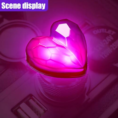 USB LED Car Interior Atmosphere Lamp (Pink)