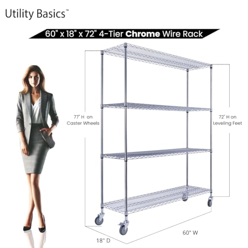 NSF Commercial 4 (60"18"x72" 4-Tier / Chrome)