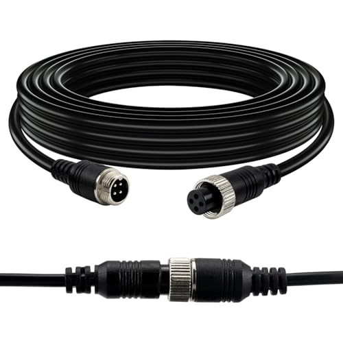 4 Pin Aviation Backup Camera Extension Cable (33Ft/10M)