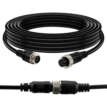 4 Pin Aviation Backup Camera Extension Cable (33Ft/10M)