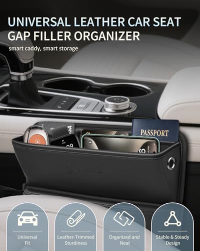 Car Seat Gap Filler Organizer (B-Pro Car Seat Gap Fille-Black-2Pack)