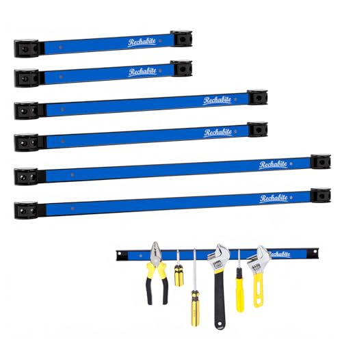 12" 18" 24" Magnetic Tool Holder Strip (Blue 6PC / 12" 18" 24")