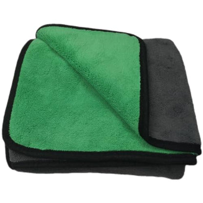 Large Microfiber Drying Towel for Car (36 X 24inches,grey-green,1pack)