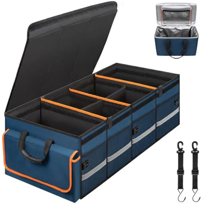 Car Trunk Organizer and Storage for Car (Blue / Extra Large)