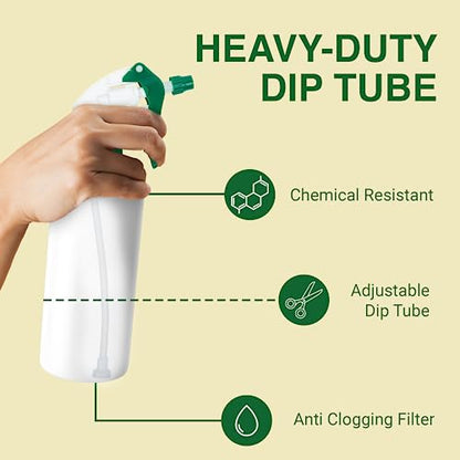 Spray Bottle Nozzle Replacement Tops (13 Pack / Green)
