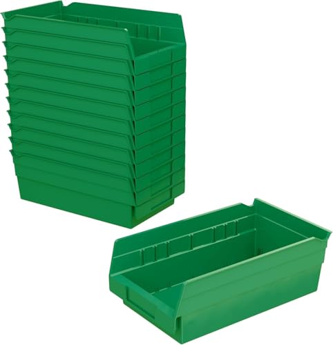 30130 Heavy Duty Plastic Shelf Bins (Green / Bin Box)