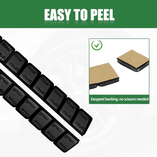 1 4 Oz Black Stick on Wheel Weights (0.25oz-576PCS / Black)