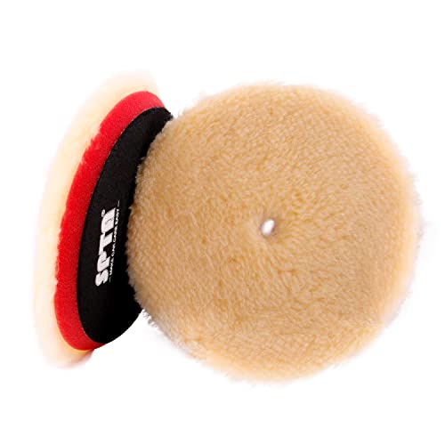 Wool Polishing Pads (2Pcs 6Inch Yellow Coarse Wool / 6 Inch (150mm))