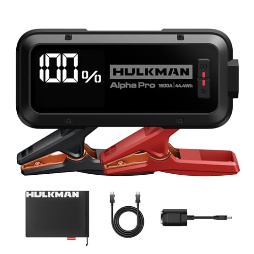 Alpha Pro 1500A Jump Starter (Alpha Pro · Solid Black)