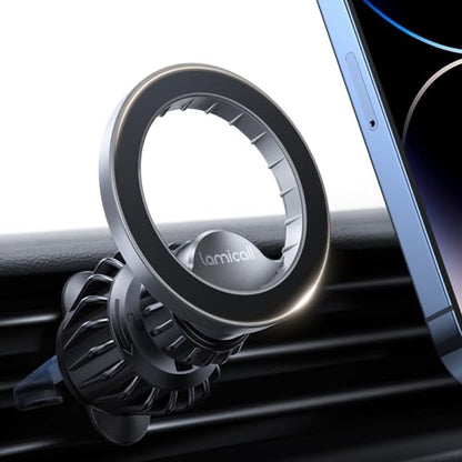 for MagSafe Car Mount Vent 20 Super Magnets Accessories for iPhone (NEW Upgraded - Silver)