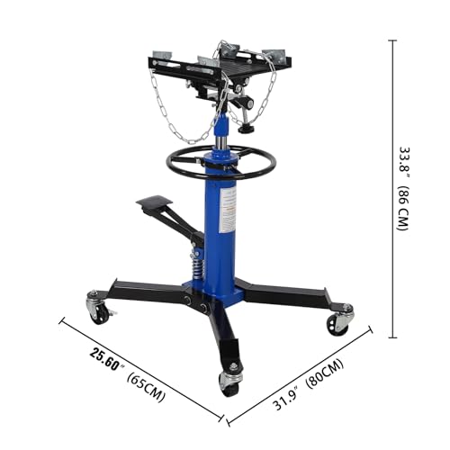Hydraulic Transmission Jack 1100 LBS Capacity 33.8" (1100 lbs / Blue)